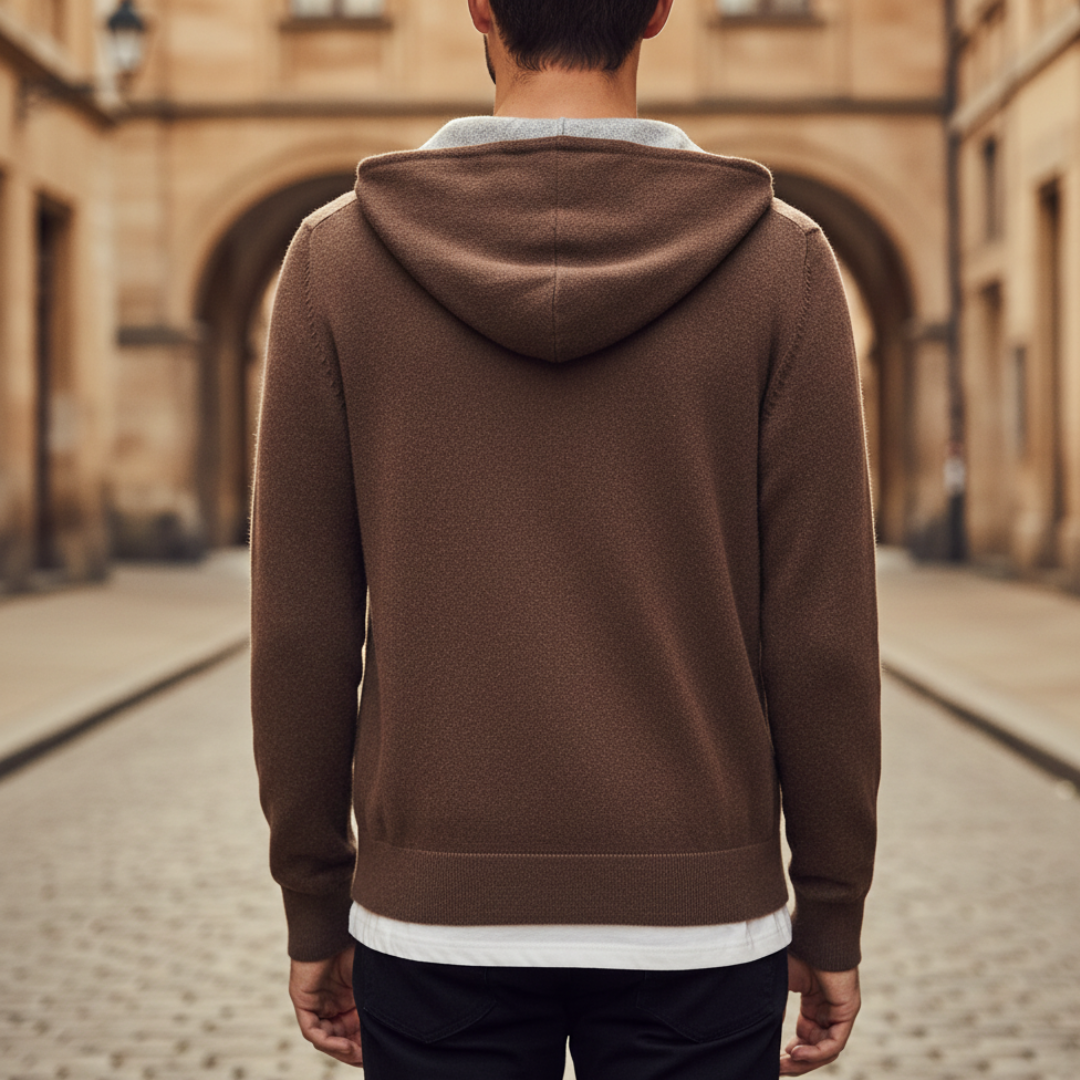 Pullover Uomo Girocollo Trama Melange