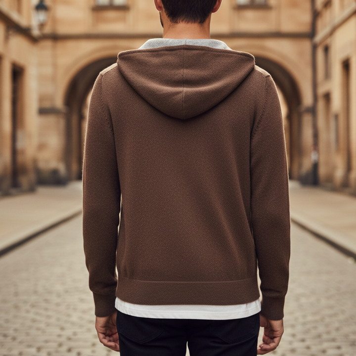 Pullover Uomo Girocollo Trama Melange