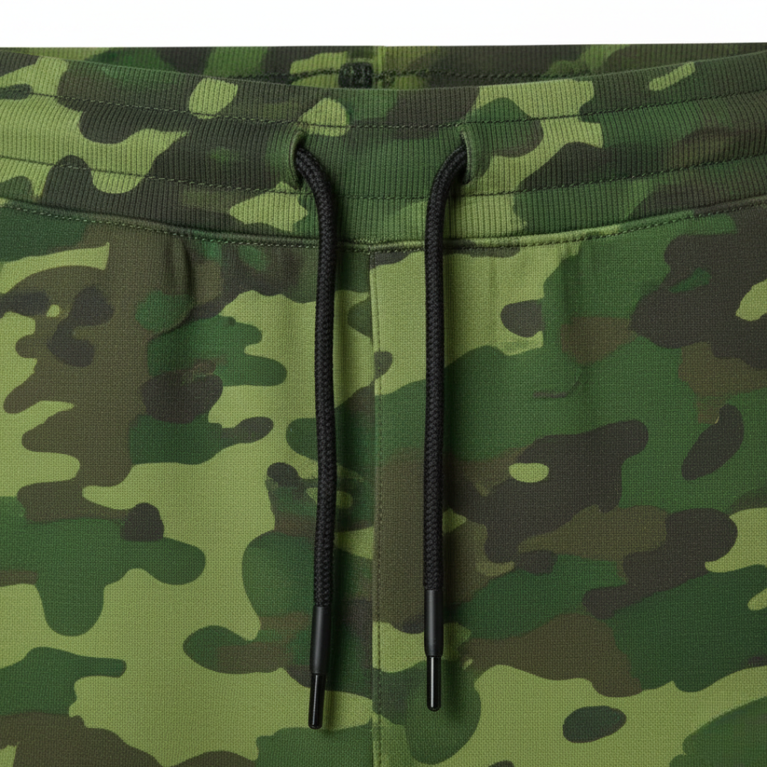 Pantaloni Uomo Camo Verde Sportivi