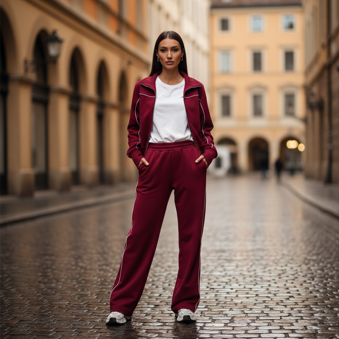 Tuta Donna Felpa Larga Set Sportivo