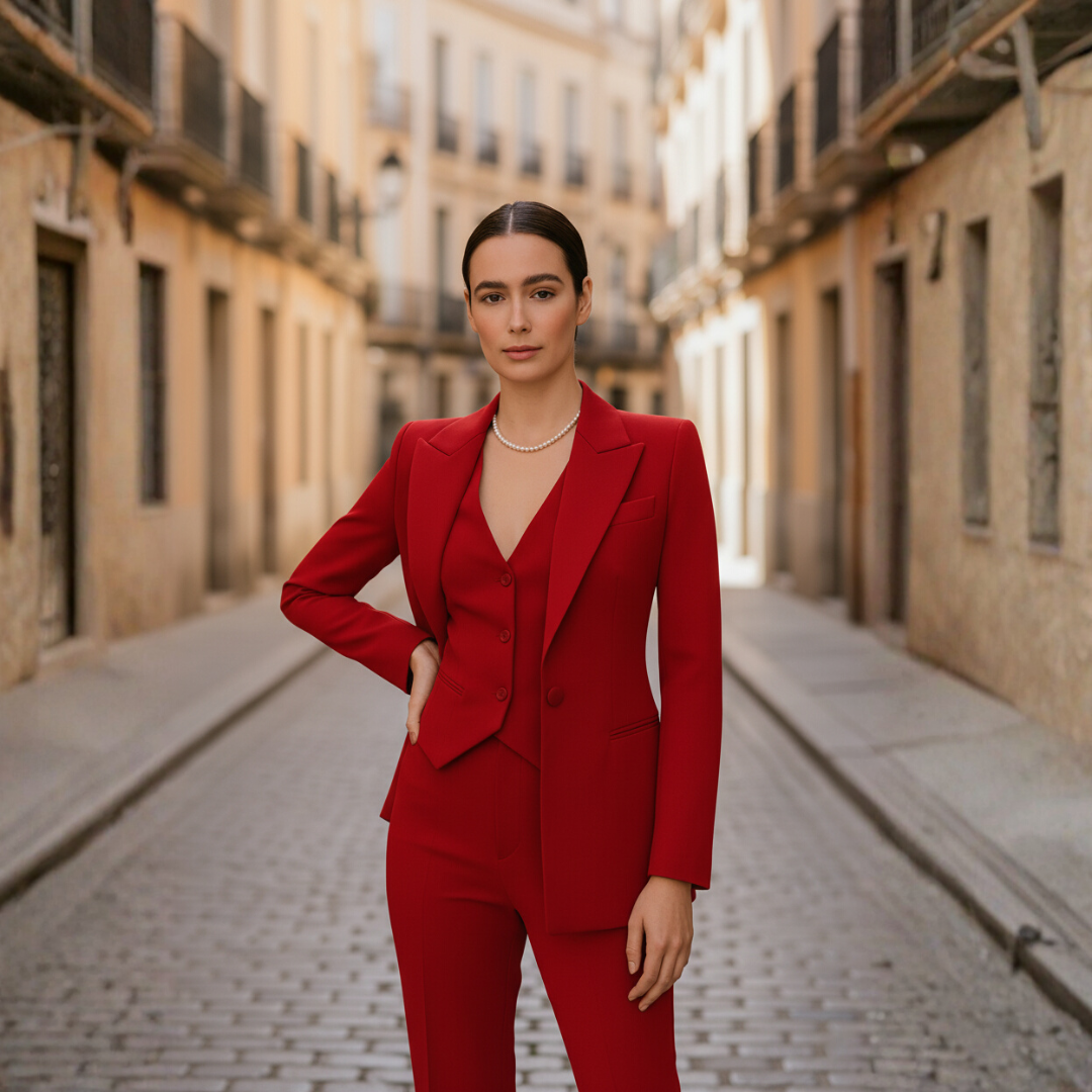 Tailleur Completo Donna Materiale Alta Qualità Cerimonia