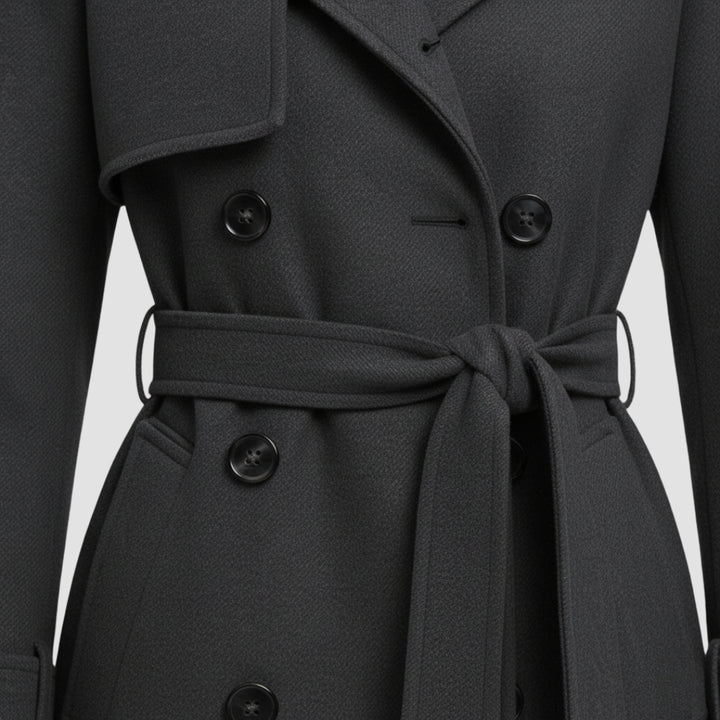 Cappotto da donna in lana stile trench