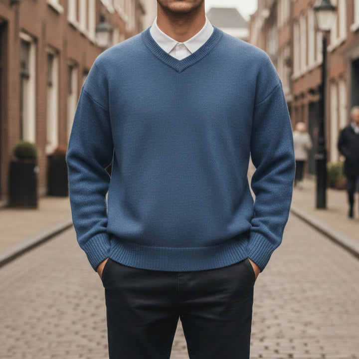 Maglione Uomo Scialle a V