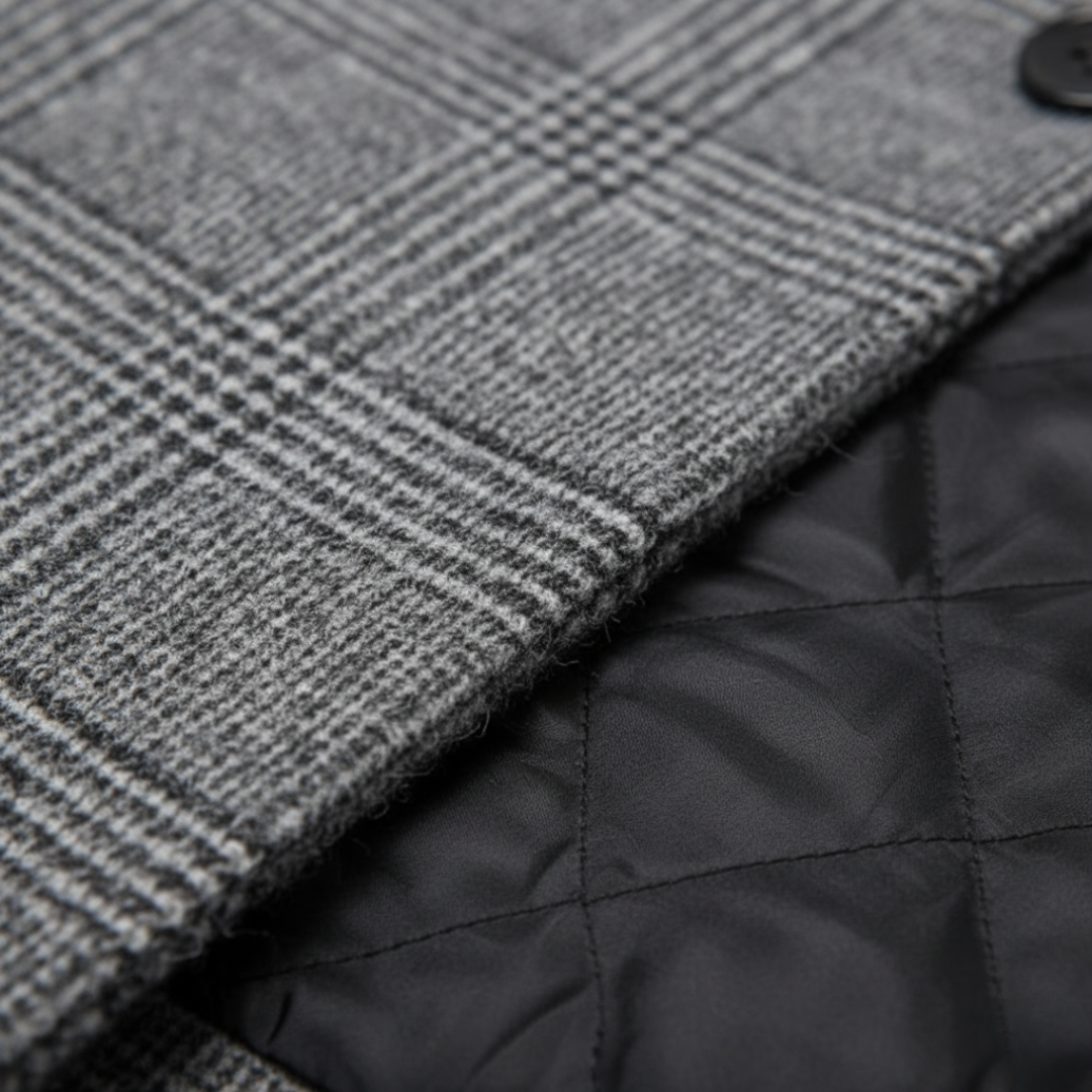 Cappotto Uomo Quadri Invernale Sartoriale