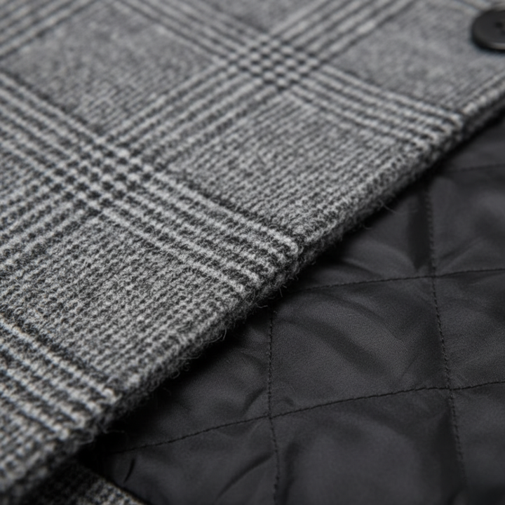 Cappotto Uomo Quadri Invernale Sartoriale