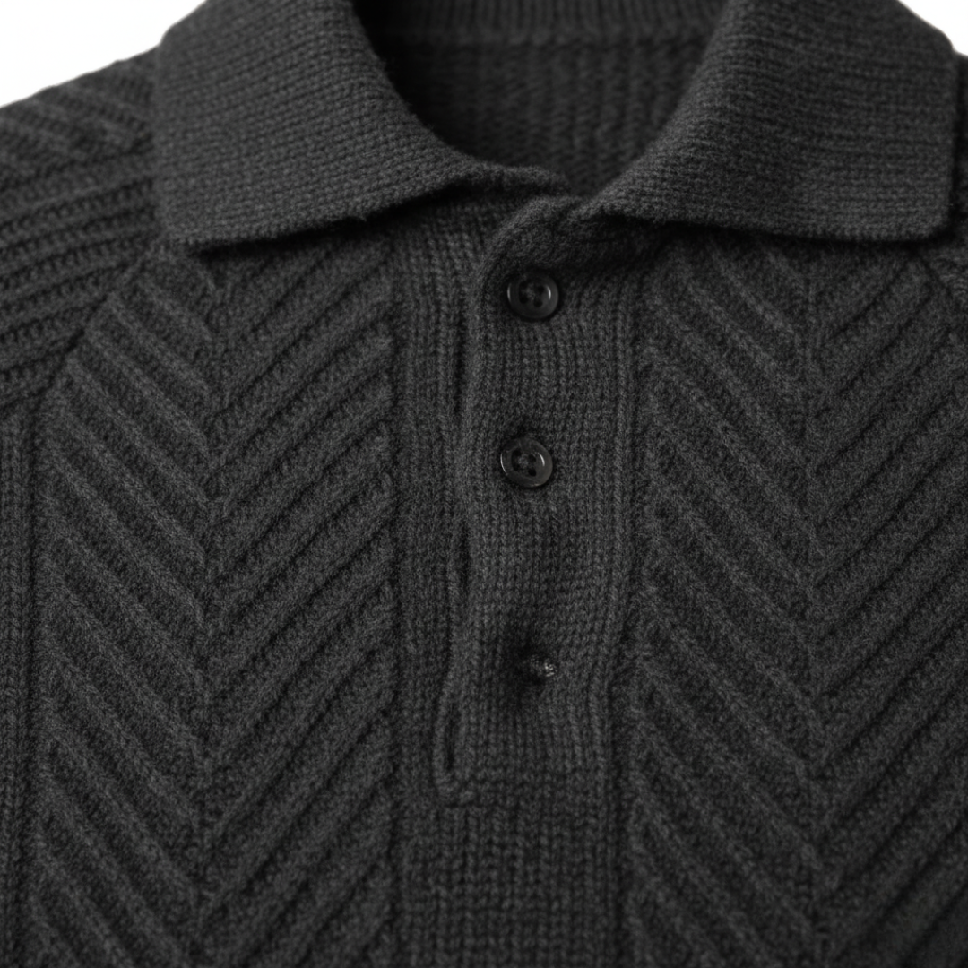 Maglione Uomo in con Collo a Polo