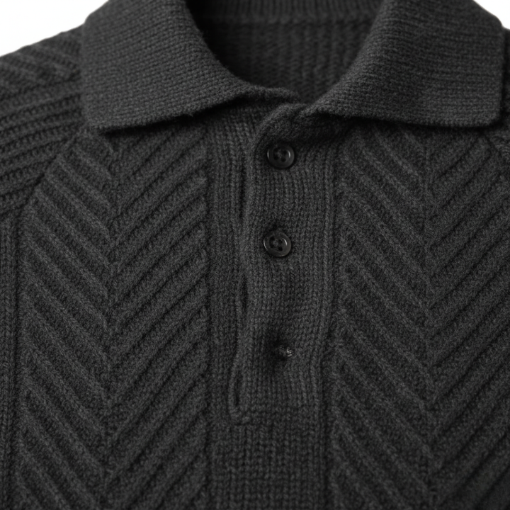 Maglione Uomo in con Collo a Polo