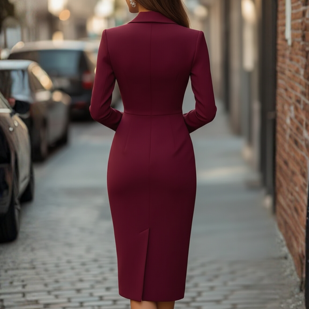 Abito Donna Lungo con Bottoni