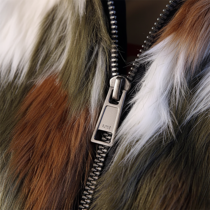 Giacca Uomo Invernale con Cappuccio in Pelliccia Sintetica