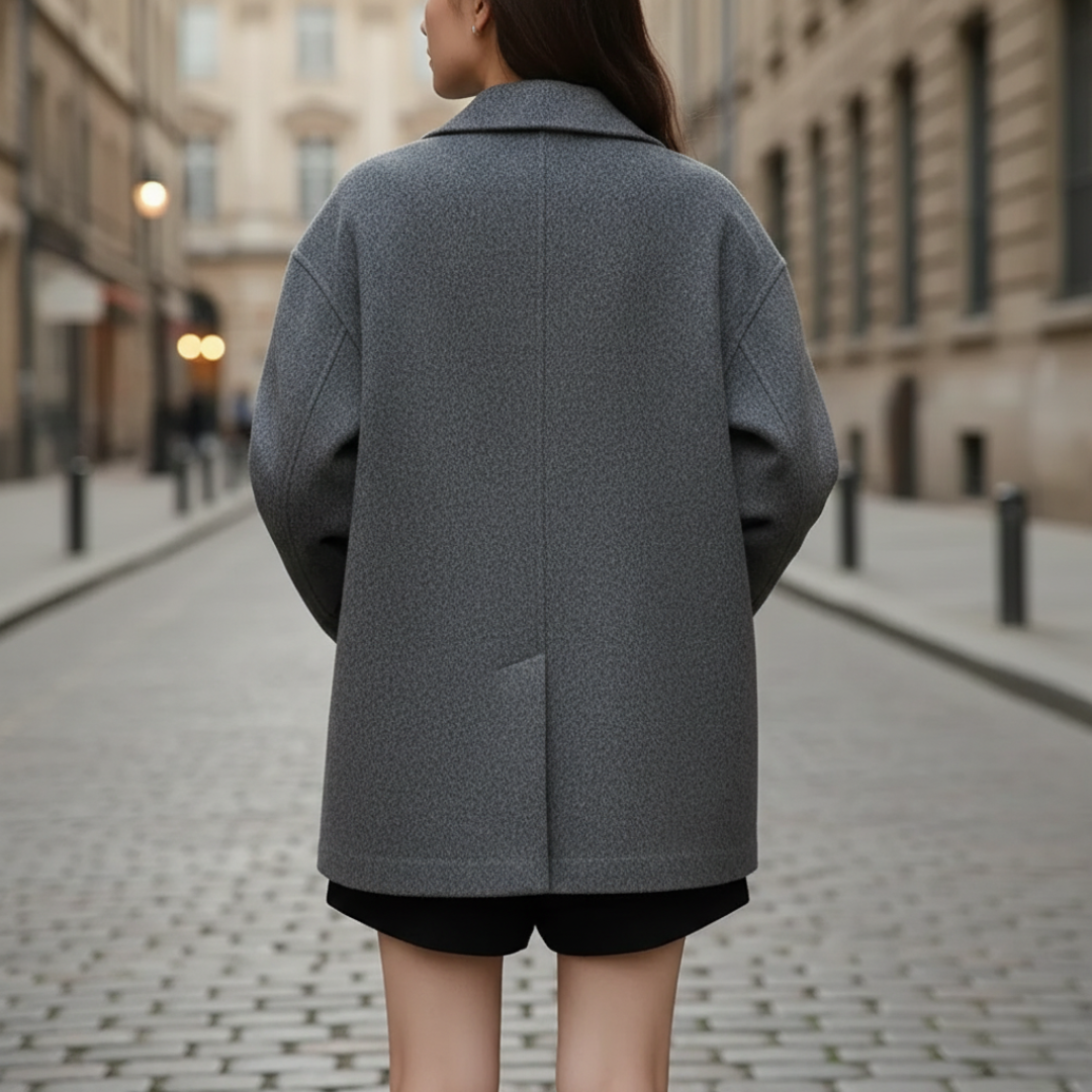 Giacca Donna Tessuto Caldo Collo Classico