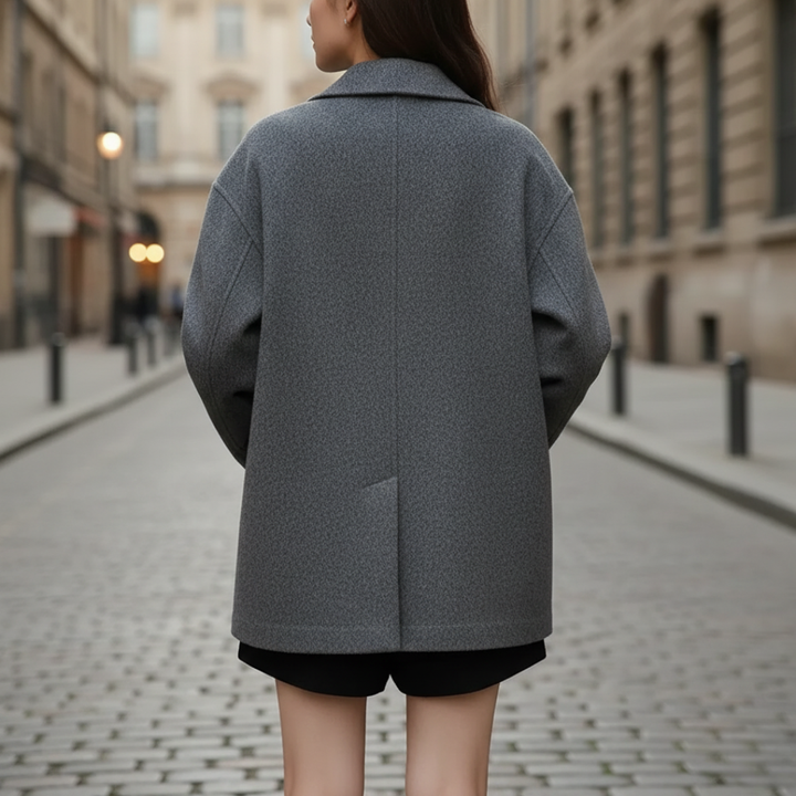 Giacca Donna Tessuto Caldo Collo Classico