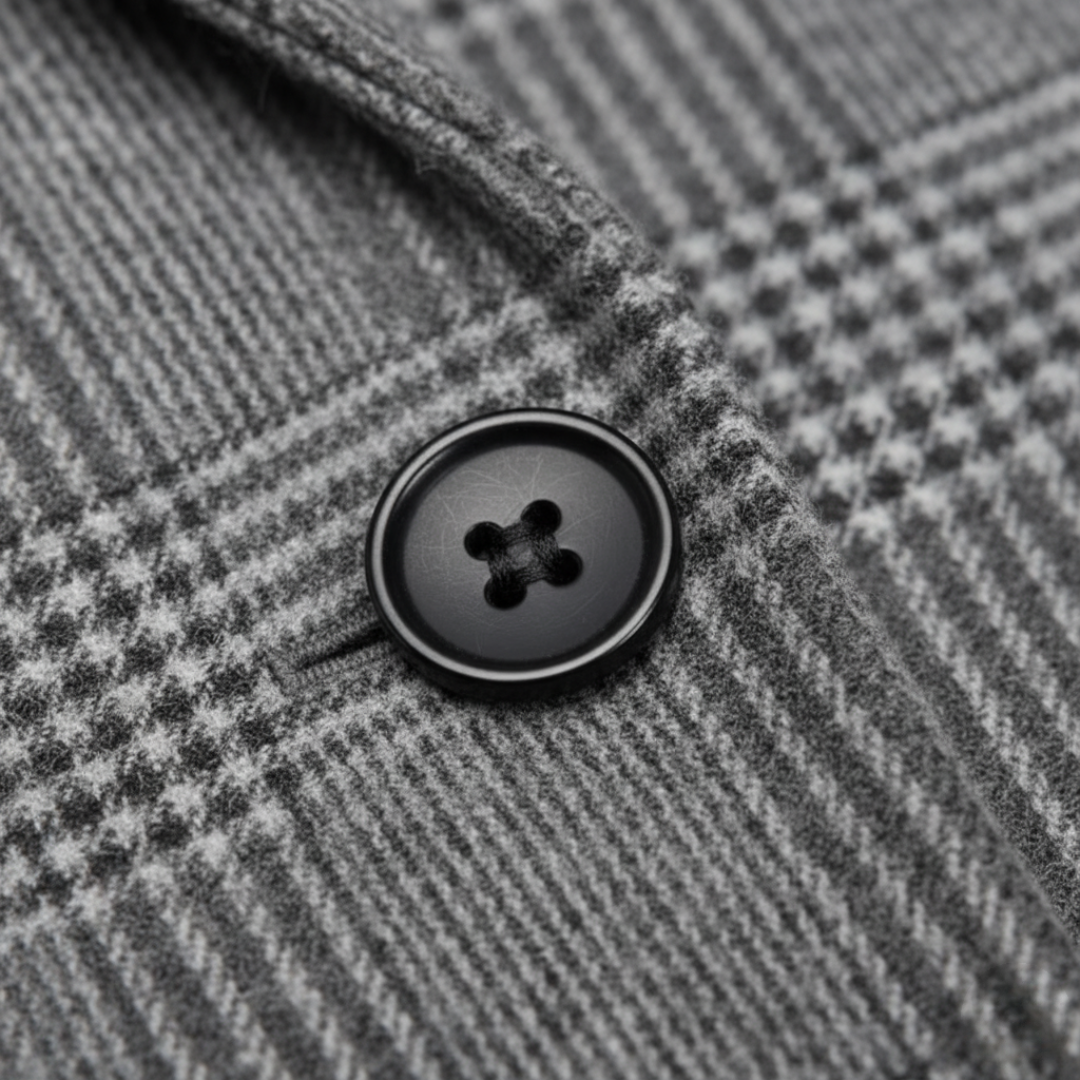 Cappotto Uomo Quadri Invernale Sartoriale