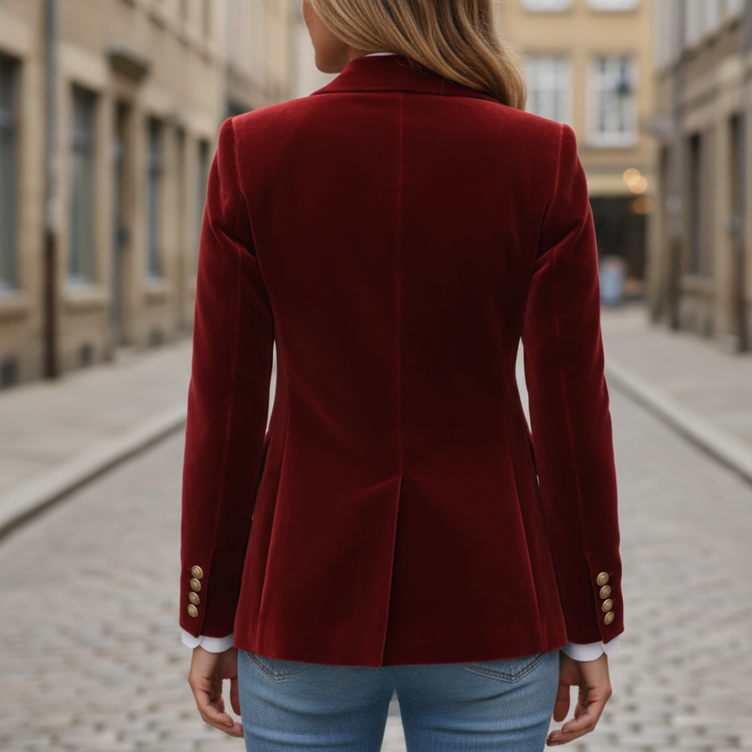 Blazer Donna Elegante Tessuto Ufficio