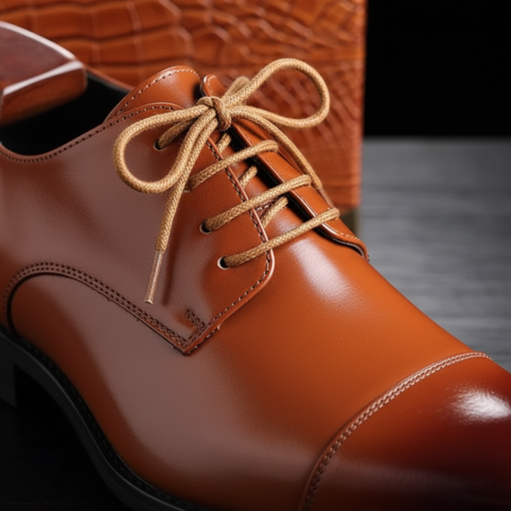 Scarpe Uomo Eleganti Derby Cap-Toe