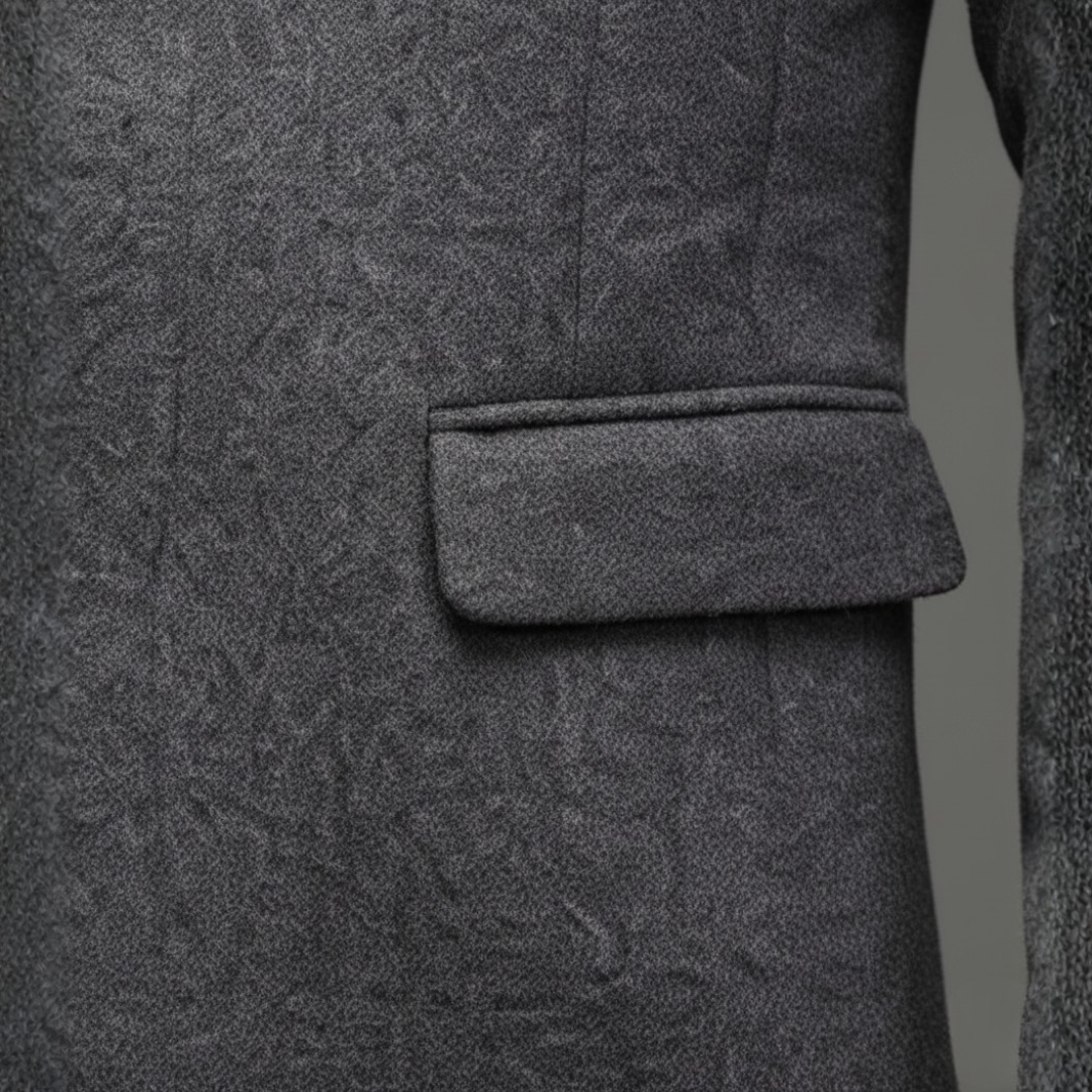 Cappotto Uomo Revers Invernale Monopetto