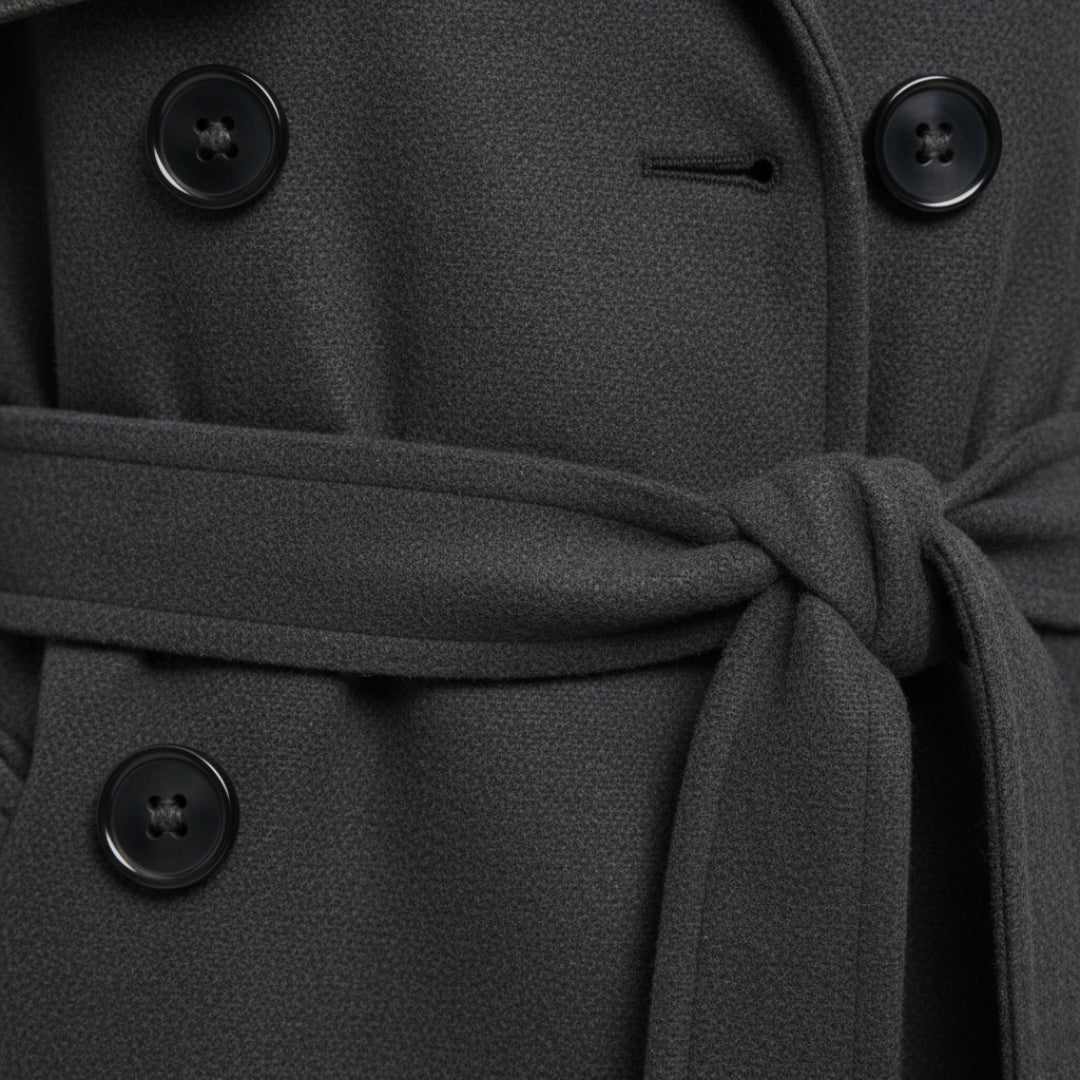 Cappotto da donna in lana stile trench