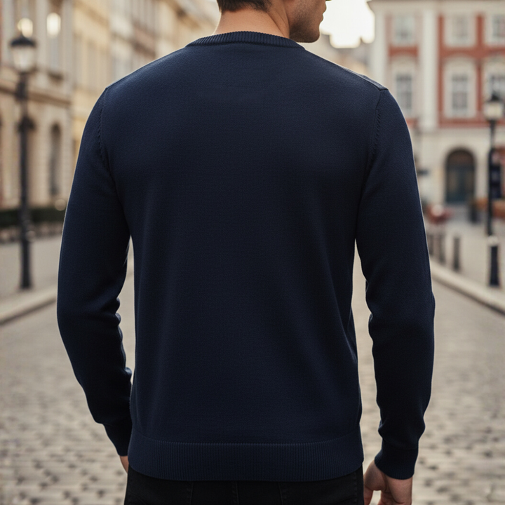 Maglione Uomo Smanicato Scollo V in Poliestere