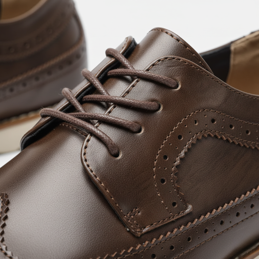 Scarpe uomo in pelle sintetica nera blu marrone con suola bianca