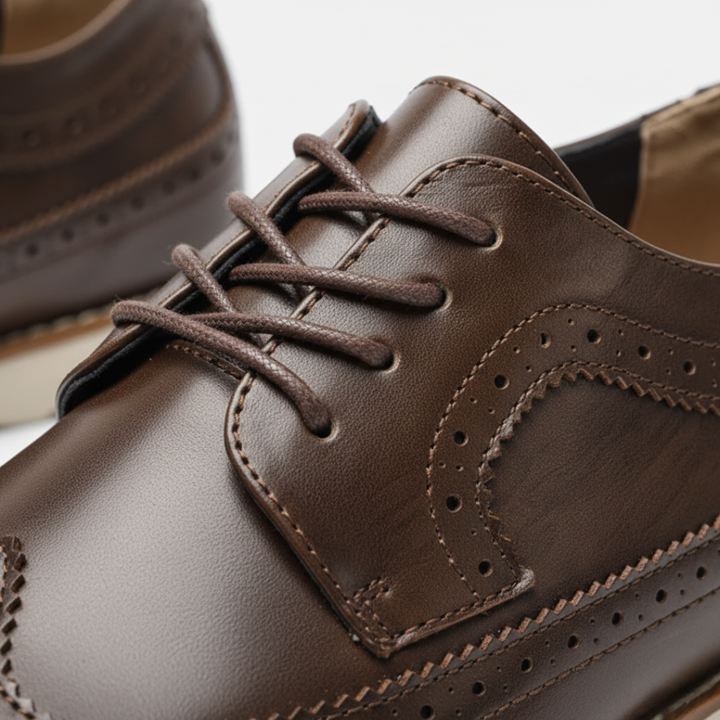 Scarpe uomo in pelle sintetica nera blu marrone con suola bianca