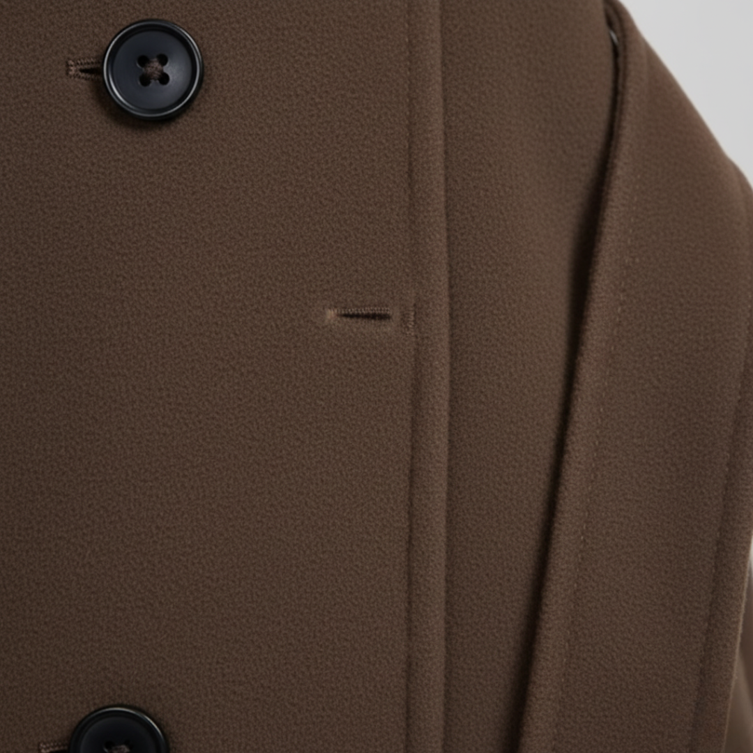 Trench Donna Invernale Lungo in Tessuto