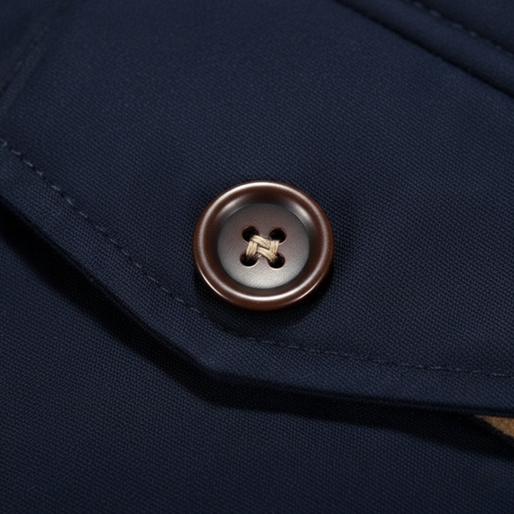 Giacca Uomo Impermeabile con Cappuccio e Interno Pelliccia