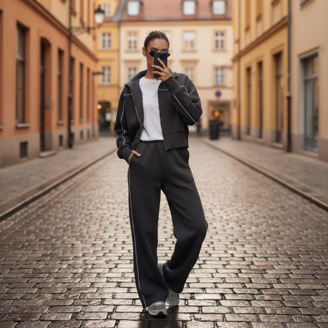 Tuta Donna Felpa Larga Set Sportivo