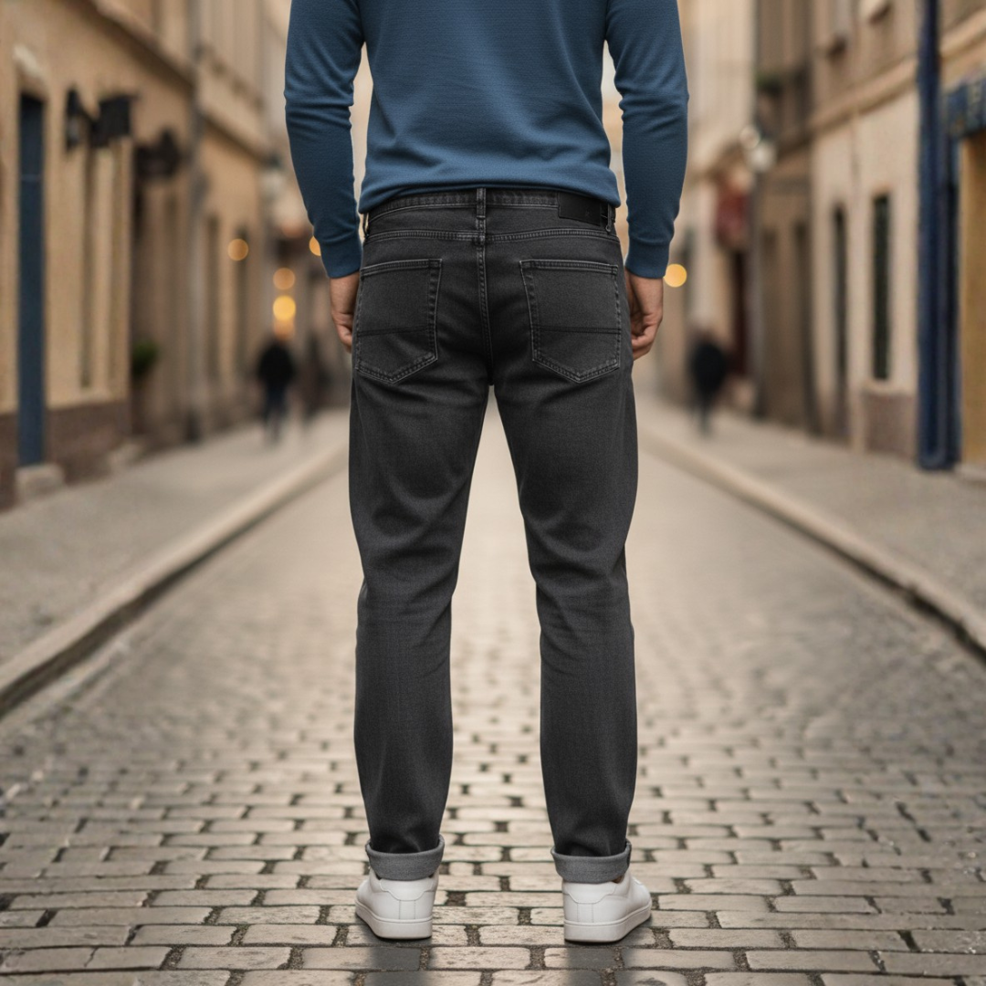 Jeans Uomo Denim Materiale Comfort
