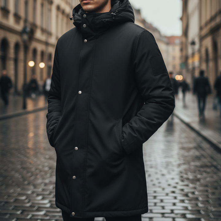 Cappotto Uomo Doppiopetto Invernale in Materiale di Alta Qualità