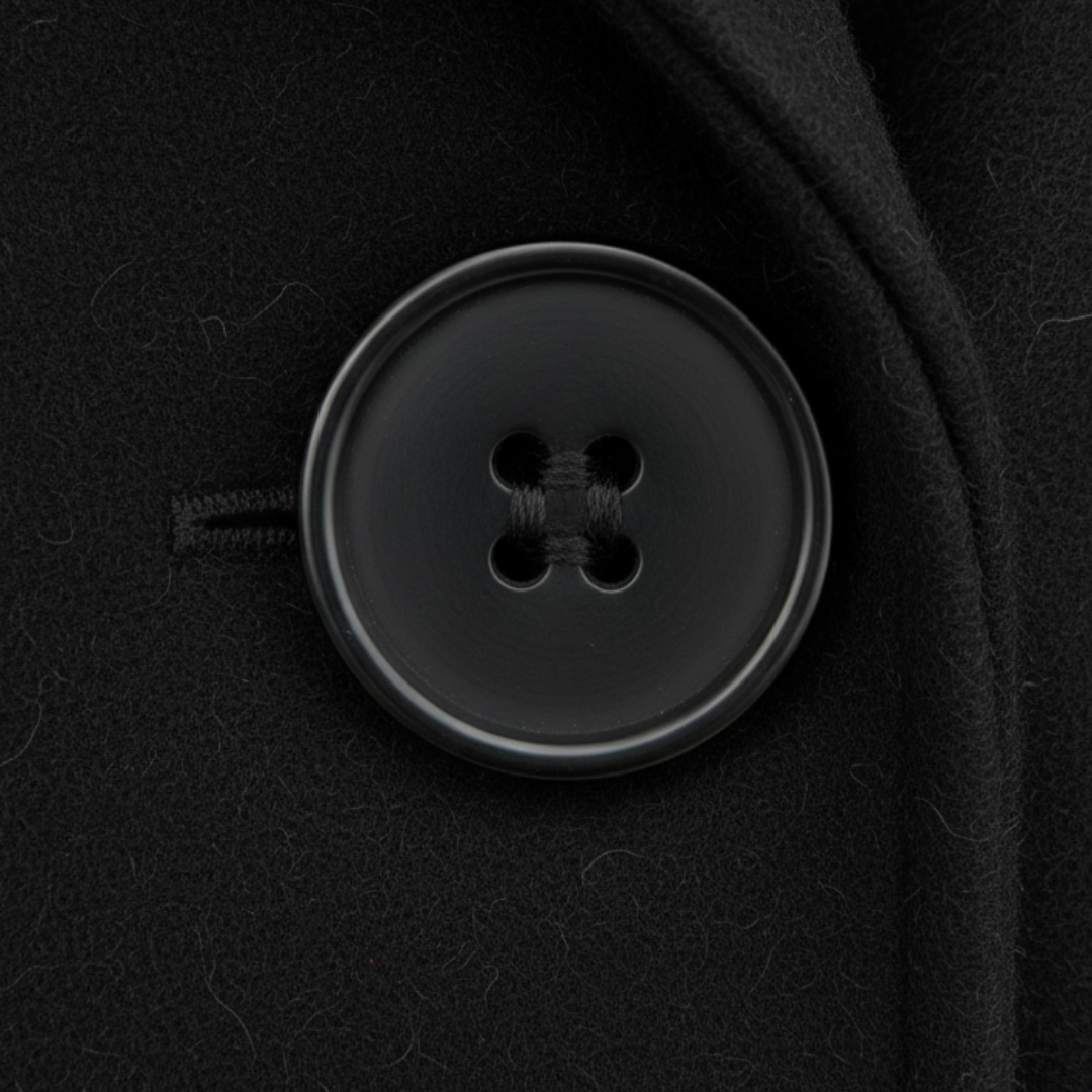 Cappotto Lungo da Donna in Materiale di Alta Qualità Doppiopetto Oversize