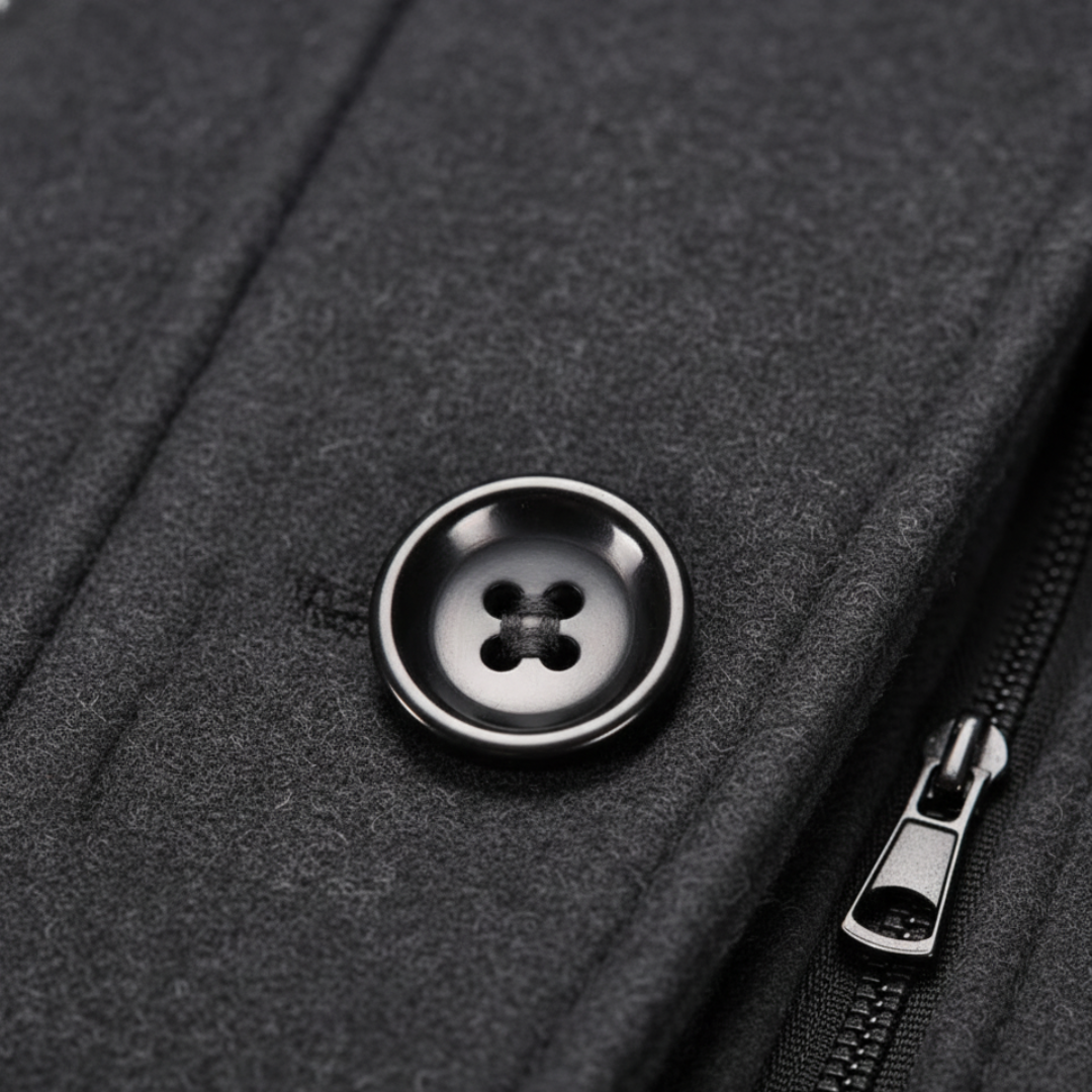 Cappotto Uomo con Tasche e Zip