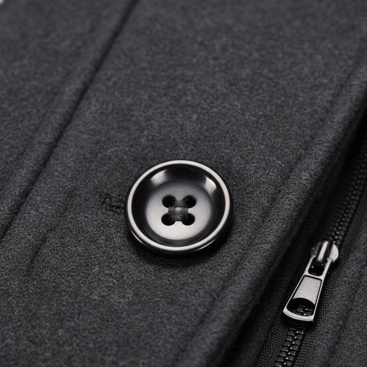 Cappotto Uomo con Tasche e Zip