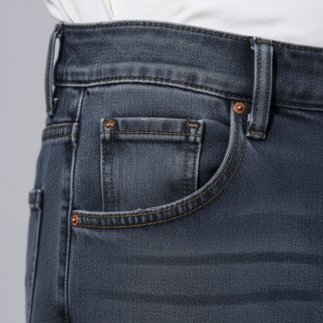 Jeans Uomo Denim Materiale Comfort