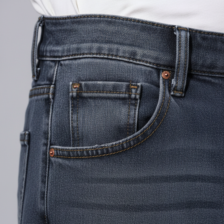 Jeans Uomo Denim Materiale Comfort