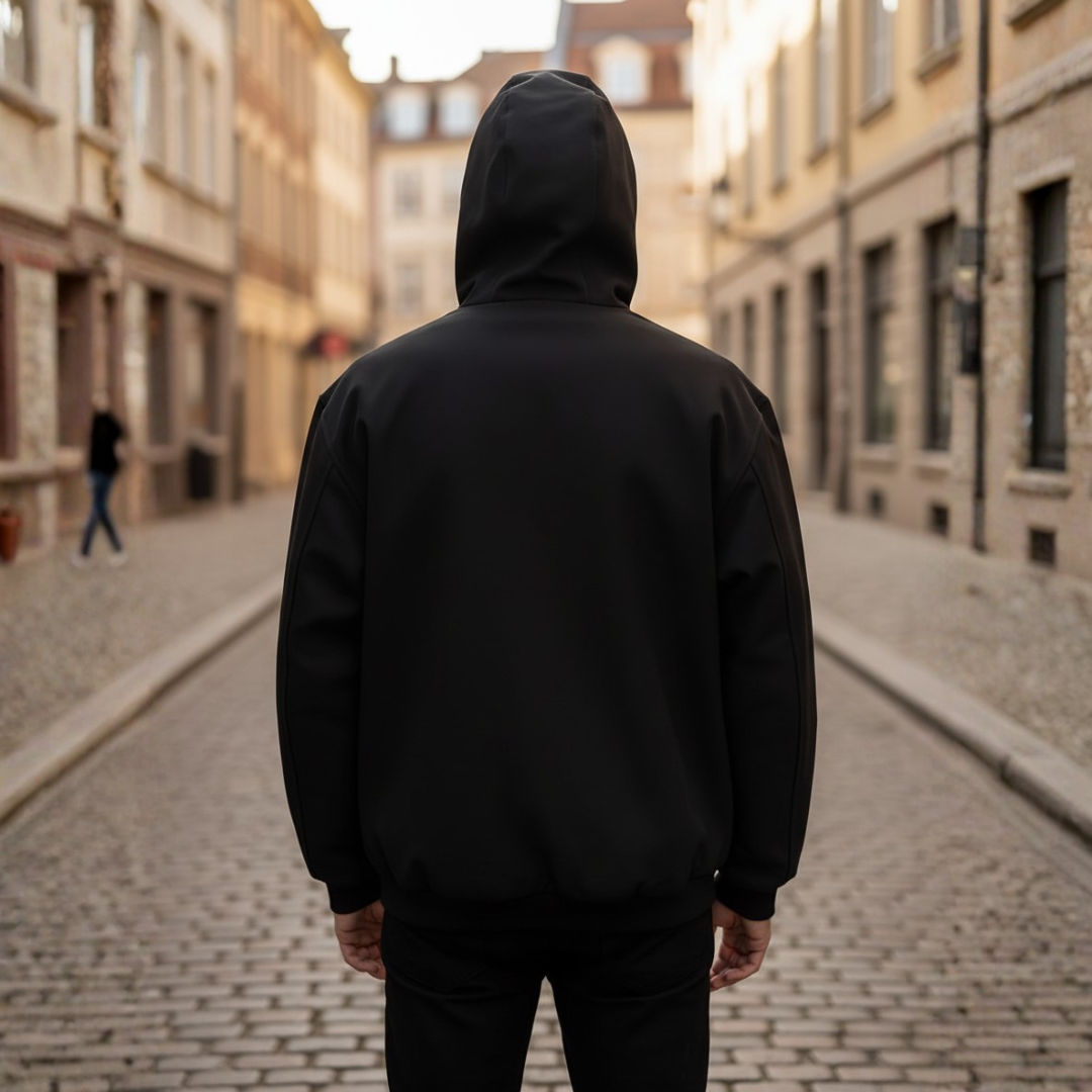 Felpa Unisex con Cappuccio con Interno Flanella