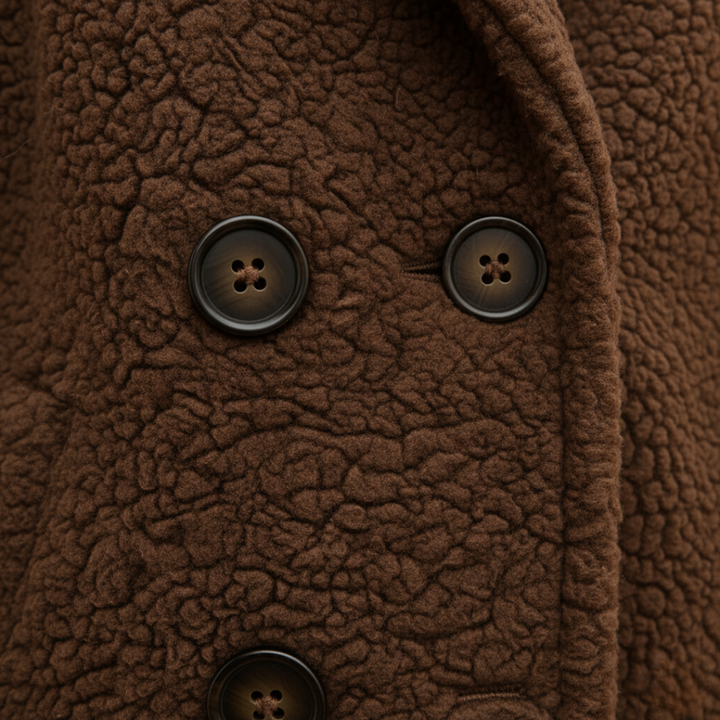 Giacca Teddy Donna Invernale in Tessuto Misto Lana