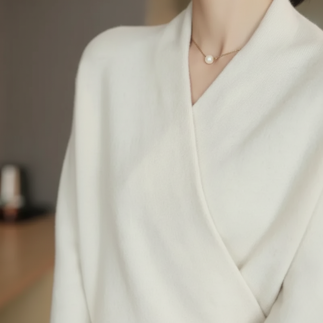 Maglione Donna con Collo a V