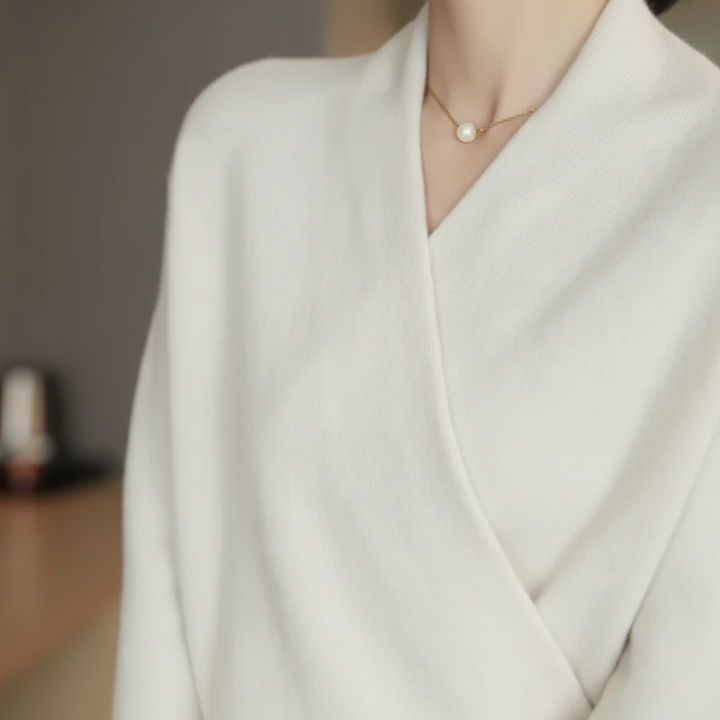 Maglione Donna con Collo a V