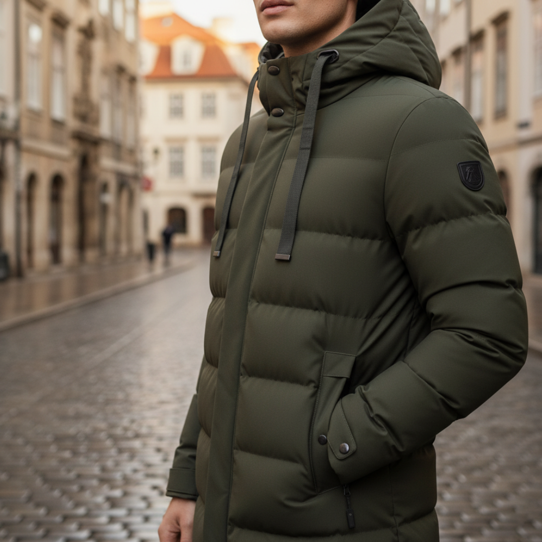 Piumino Uomo Invernale Lungo