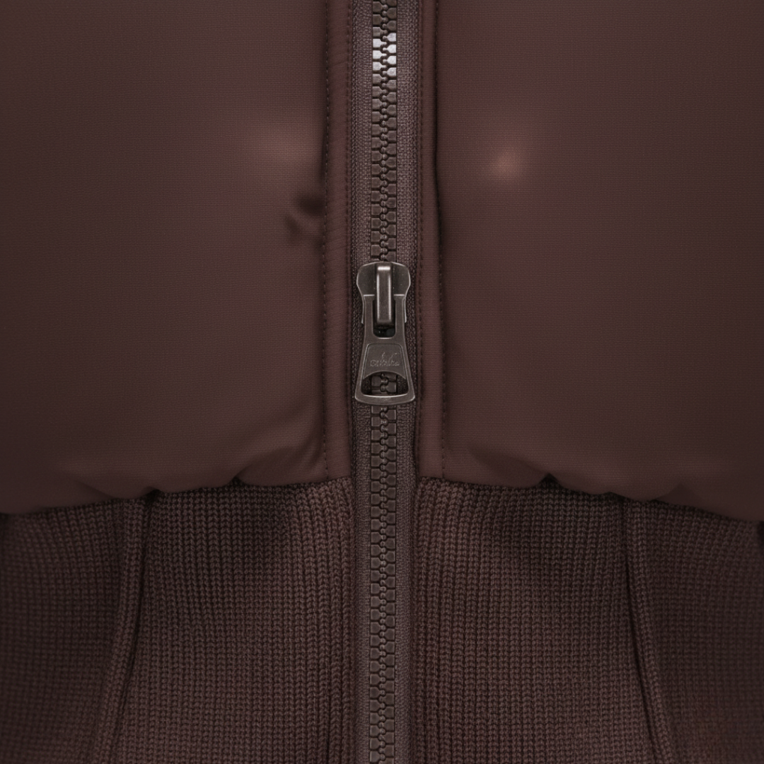 Giacca Piumino Donna con Cappuccio Pelliccia Sintetica Materiale Impermeabile