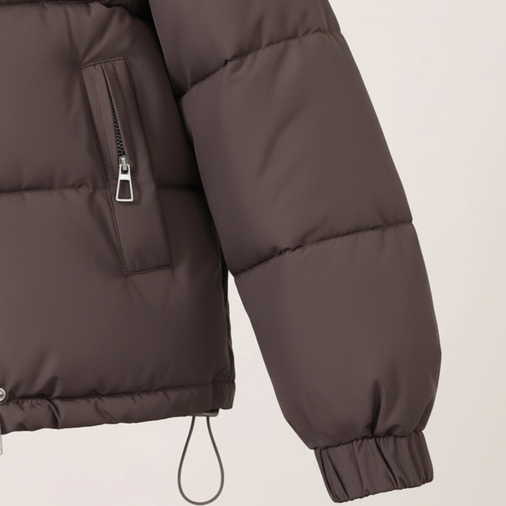 Piumino Corto Donna con Imbottitura in Materiale di Qualità