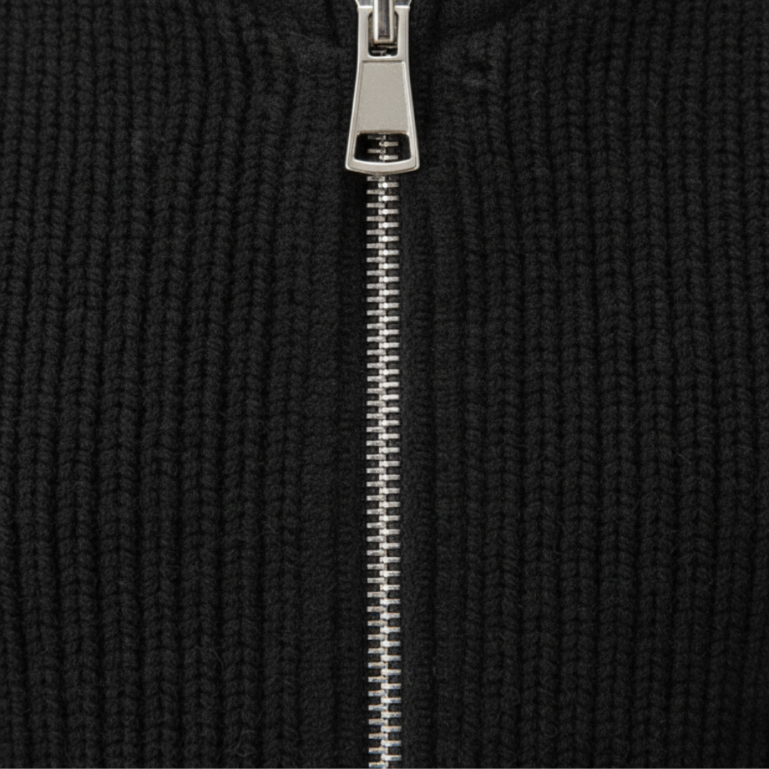 Men's Cardigan in Soft Yarn with Full Zip