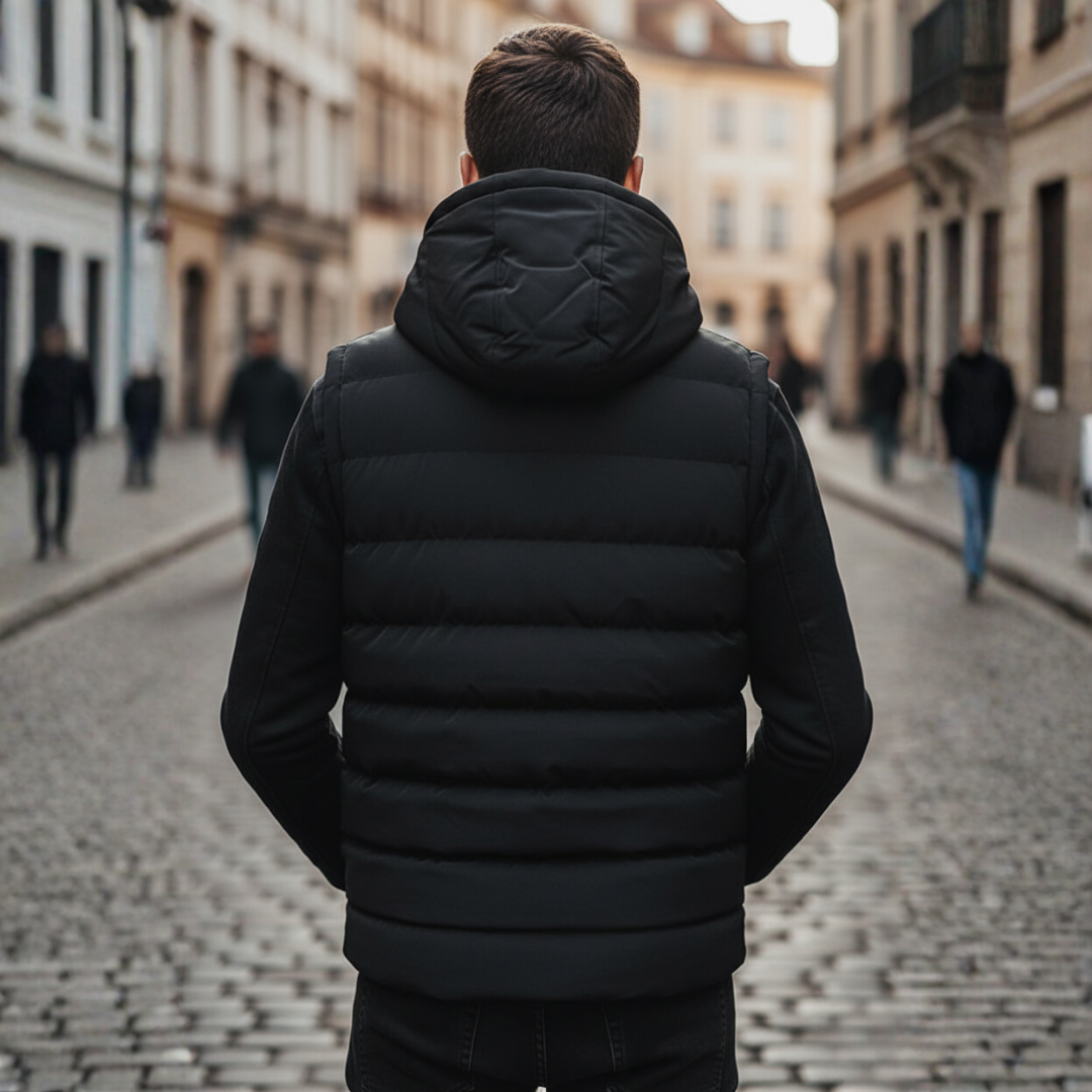 Gilet Uomo Piumino con Cappuccio