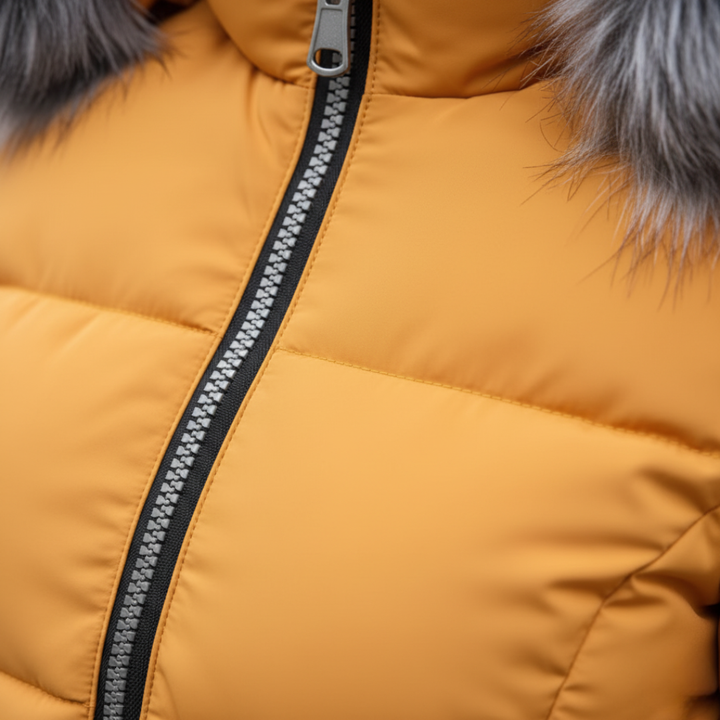 Piumino Donna Invernale Cappuccio Pelliccia Sintetica