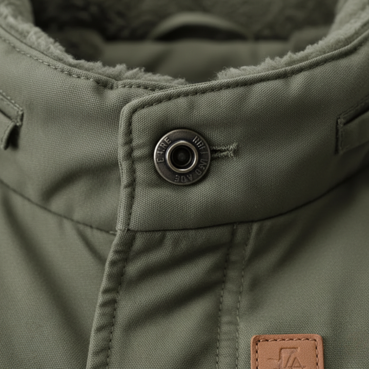 Giacca bomber da uomo con colletto shearling invernale