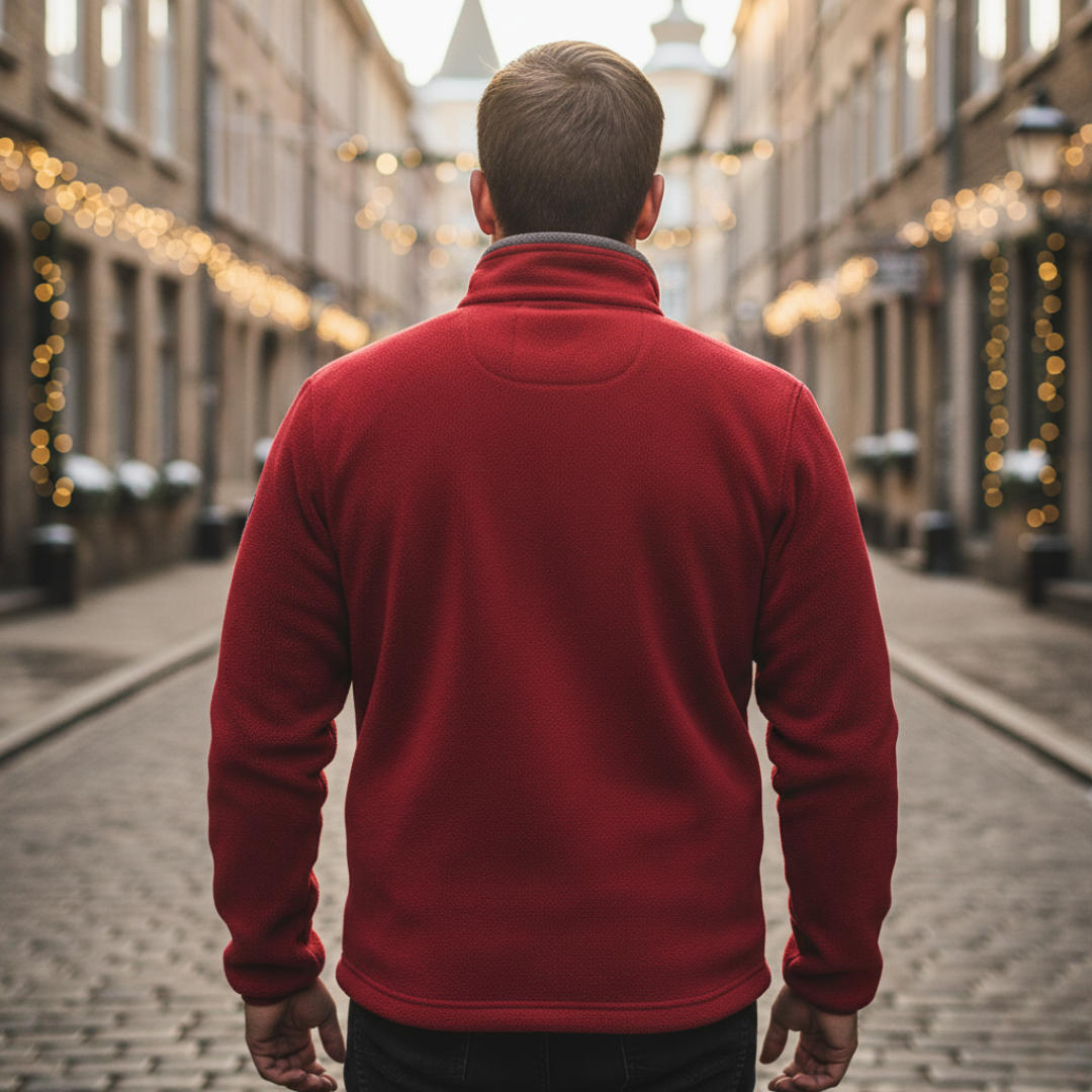 Giacca Uomo Fleece con Zip Invernale