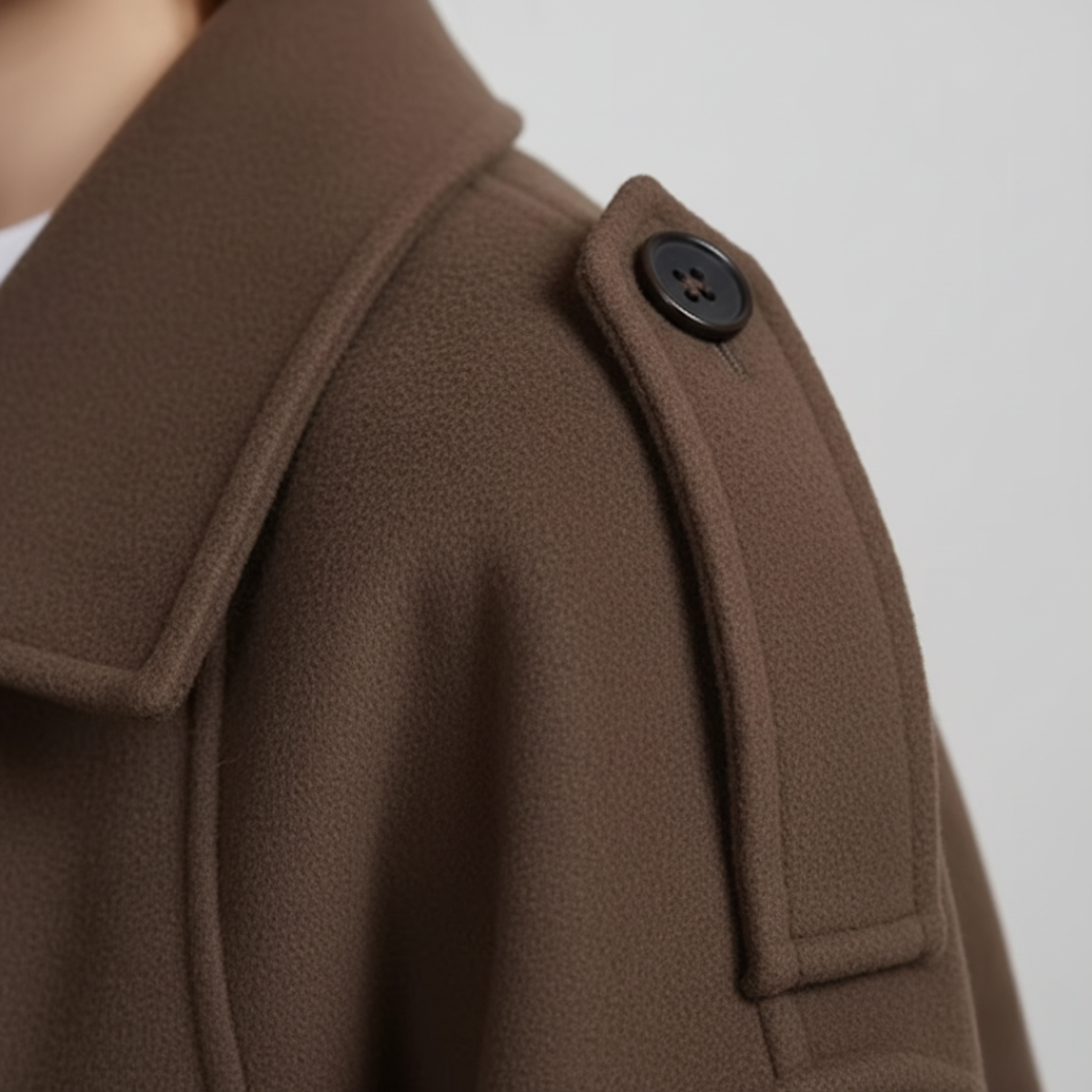 Trench Donna Invernale Lungo in Tessuto