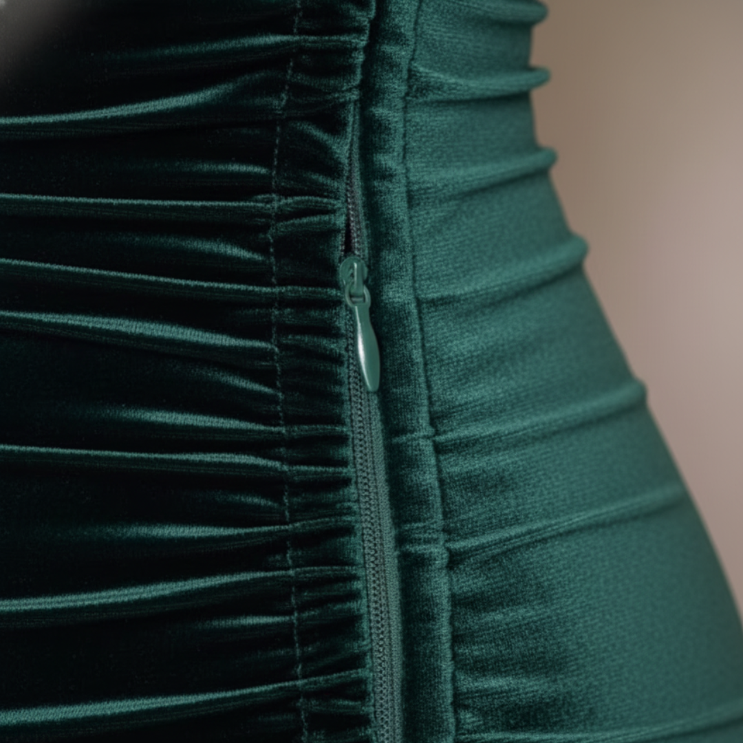 Abito Elegante Lungo Donna Senza Spalline Abito da Sera