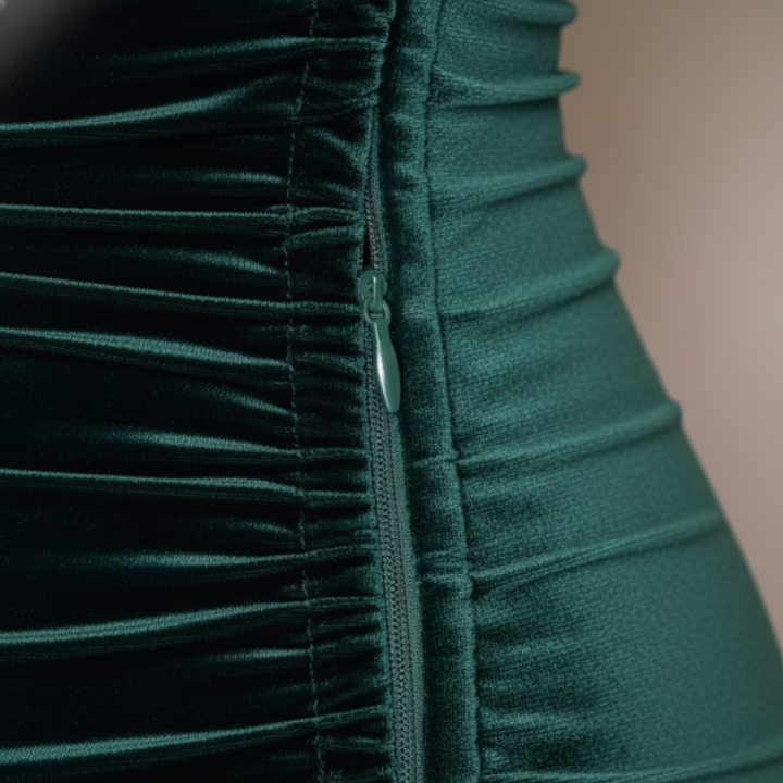 Abito Elegante Lungo Donna Senza Spalline Abito da Sera