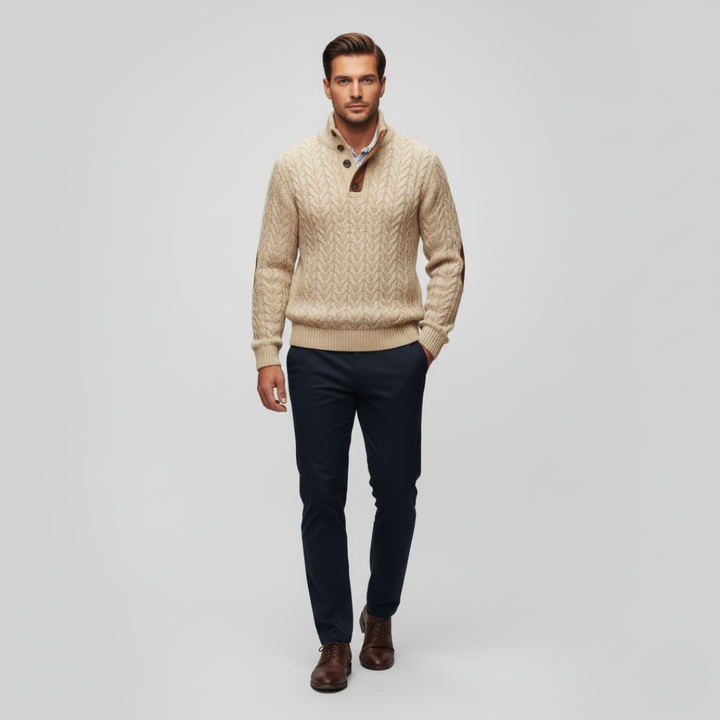 Blazer in maglia da uomo casual monopetto