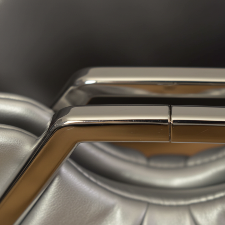 Borsa Donna con Manico Oro in Ecopelle